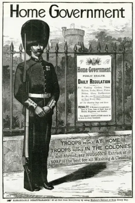 Framed Print : Advert for Hudsons Extract of Soap 1887 Framed Print : Advert for Hudsons Extract of Soap 1887