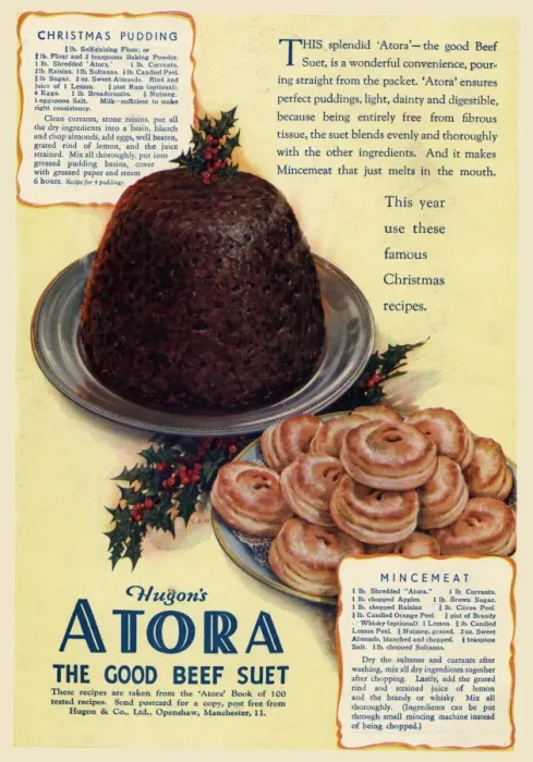 Framed Print : Advert for Hugons Atora beef suet 1937 Framed Print : Advert for Hugons Atora beef suet 1937