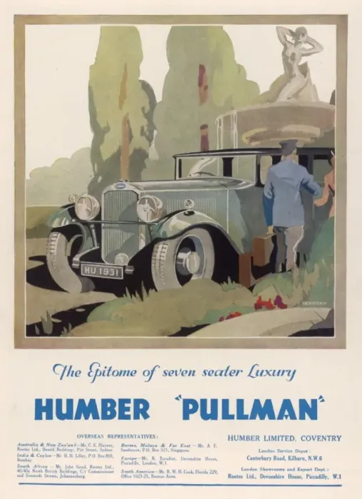 Framed Print : Advert Humber Pullman