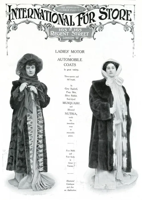 Framed Print : Advert for International Fur Store 1908 Framed Print : Advert for International Fur Store 1908