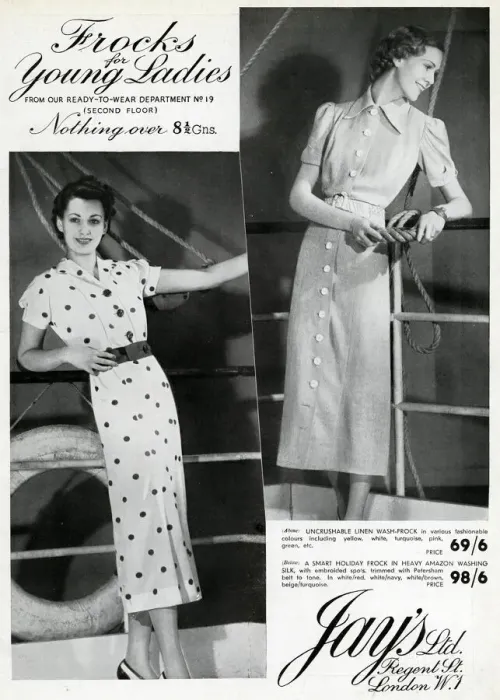 Framed Print : Advert for Jays frocks 1937 Framed Print : Advert for Jays frocks 1937