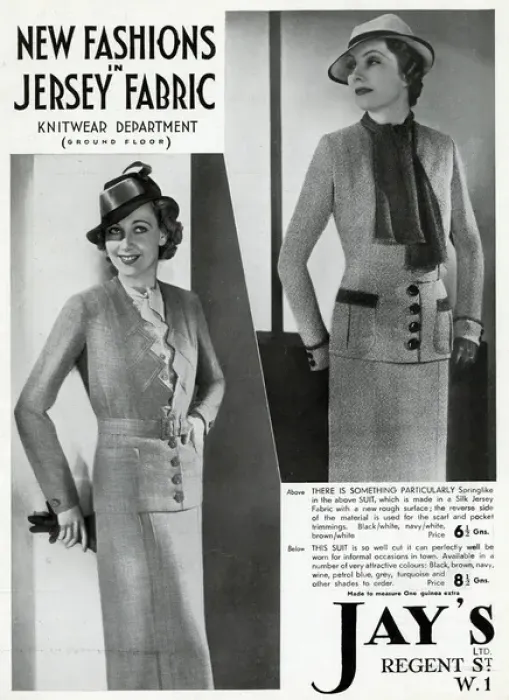 Framed Print : Advert for Jays smart knitwear for women 1937 Framed Print : Advert for Jays smart knitwear for women 1937
