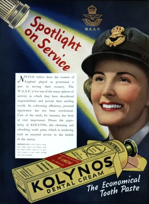 Framed Print : Advert for Kolynos toothpaste 1942 Framed Print : Advert for Kolynos toothpaste 1942