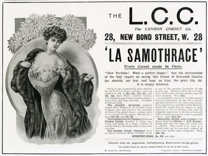 Framed Print : Advert for L. C. C. womens corsets 1904 Framed Print : Advert for L. C. C. womens corsets 1904