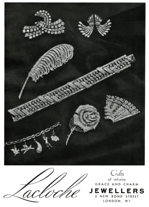 Framed Print : Advert for Lacloche jewellery 1936 Framed Print : Advert for Lacloche jewellery 1936