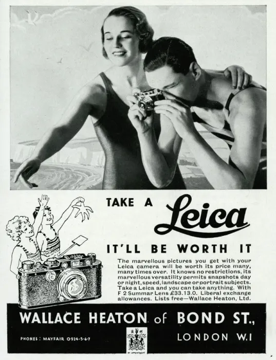 Framed Print : Advert for Leica cameras 1934 Framed Print : Advert for Leica cameras 1934
