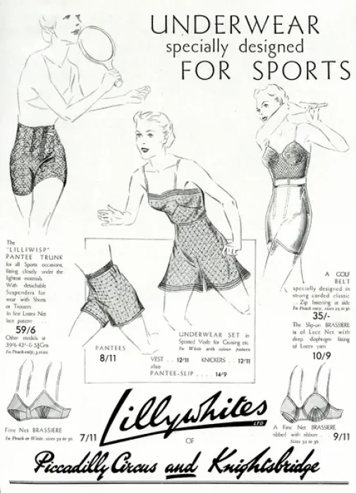 Framed Print : Advert for Lillywhites womens sportswear 1937 Framed Print : Advert for Lillywhites womens sportswear 1937