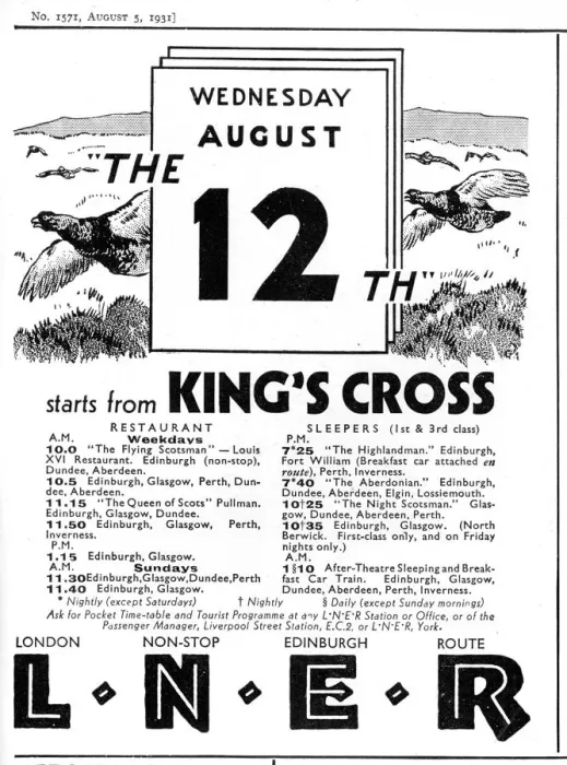Framed Print : Advertisement for LNER routes north to Scotland Framed Print : Advertisement for LNER routes north to Scotland