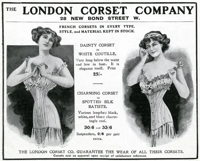 Framed Print : Advert for London Corset Company 1910 Framed Print : Advert for London Corset Company 1910