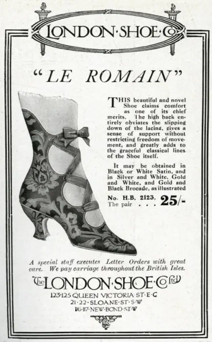 Framed Print : Advert for London Shoe 1913 Framed Print : Advert for London Shoe 1913