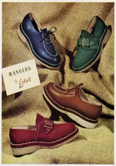Framed Print : Advert for Lotus sensible womens shoes 1948