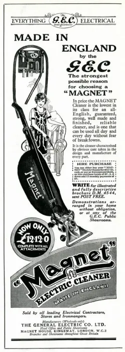Framed Print : Advert for Magnet Electric cleaner 1929 Framed Print : Advert for Magnet Electric cleaner 1929