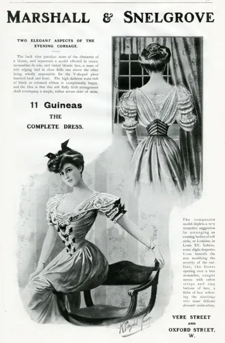 Framed Print : Advert for Marshall & Snelgrove womens clothing 1906 Framed Print : Advert for Marshall & Snelgrove womens clothing 1906