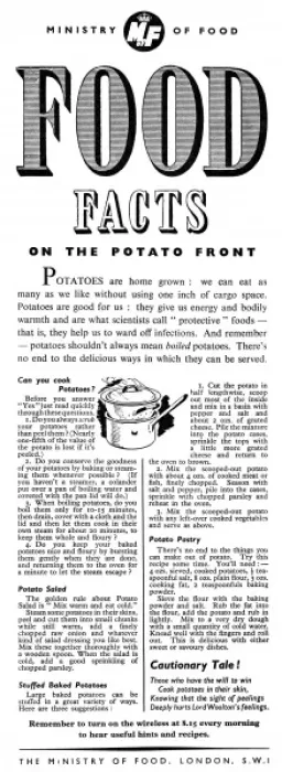 Framed Print : Advert for The Ministry of Food 1941 Framed Print : Advert for The Ministry of Food 1941