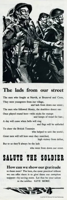 Framed Print : Advert from the National Savings Committee 1944 Framed Print : Advert from the National Savings Committee 1944