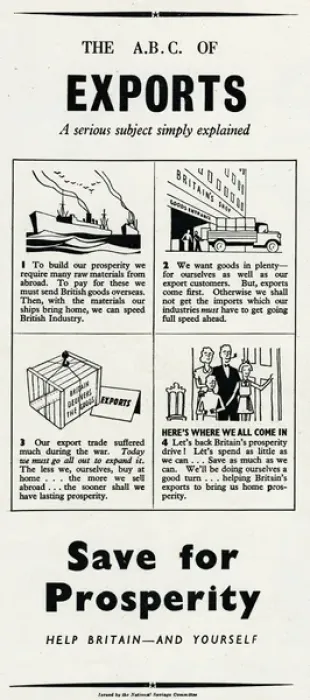 Framed Print : Advert from the National Savings Committee 1946 Framed Print : Advert from the National Savings Committee 1946