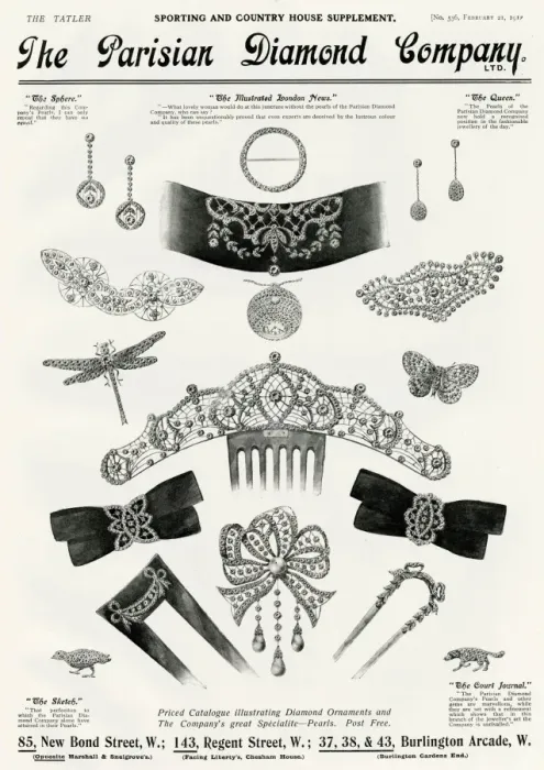Framed Print : Advert for Parisian Diamond Company 1912 Framed Print : Advert for Parisian Diamond Company 1912