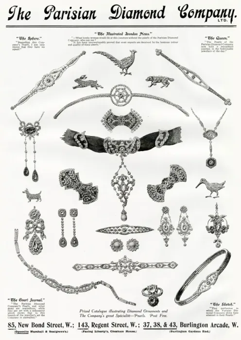 Framed Print : Advert for Parisian Diamond Company 1912 Framed Print : Advert for Parisian Diamond Company 1912