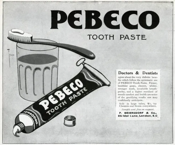 Framed Print : Advertisement for Pebeco toothpaste Framed Print : Advertisement for Pebeco toothpaste