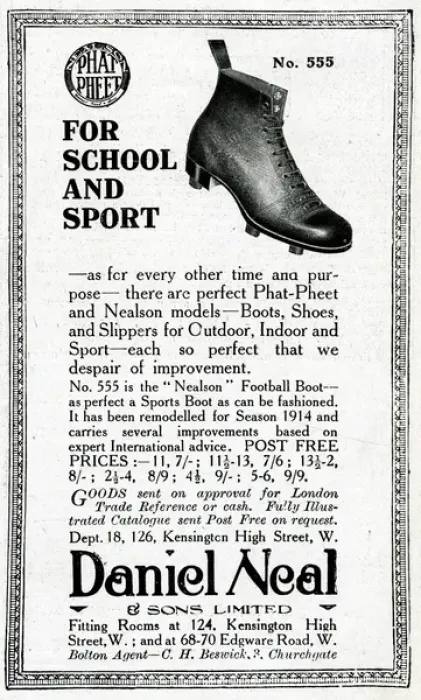Framed Print : Advertisement for Phat Pheet boots and shoes