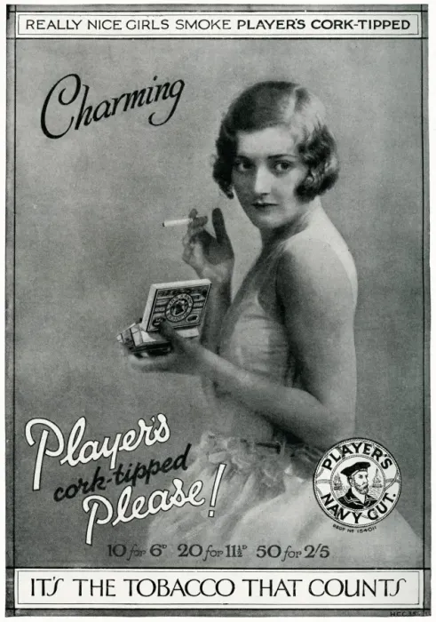 Framed Print : Advert for Players cigarettes 1928 Framed Print : Advert for Players cigarettes 1928