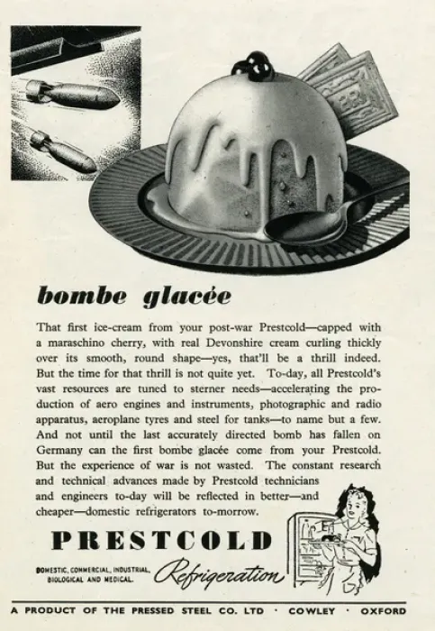 Framed Print : Advert for Prescold, bombe glacee icecream Framed Print : Advert for Prescold, bombe glacee icecream