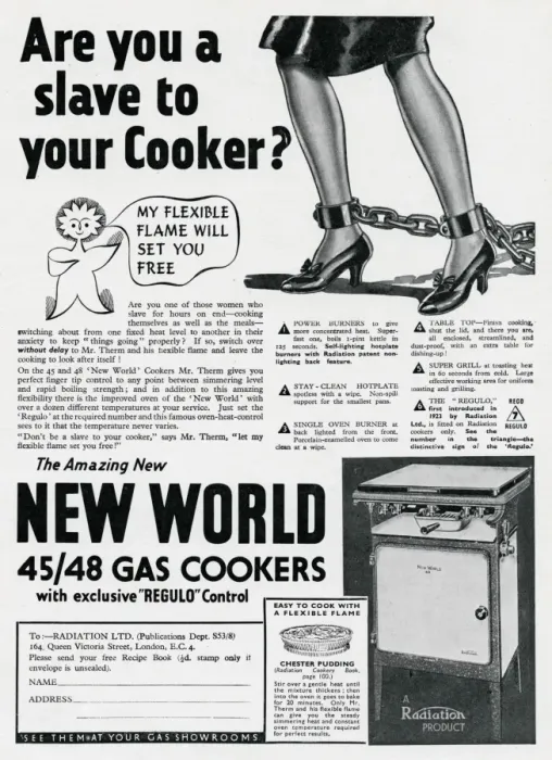 Framed Print : Advert for the Radiation New World Gas Cooker 1938