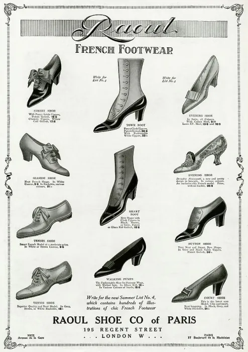 Framed Print : Advert for Raoul Shoe Company 1912 Framed Print : Advert for Raoul Shoe Company 1912
