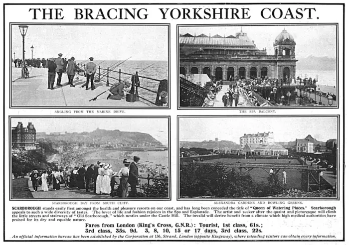 Framed Print : Advertisement for the resort of Scarborough, 1914 Framed Print : Advertisement for the resort of Scarborough, 1914