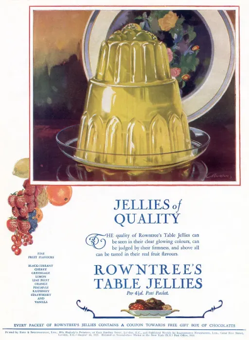 Framed Print : Advert for Rowntree's table jelly 1927 Framed Print : Advert for Rowntree's table jelly 1927
