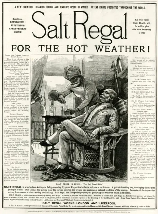 Framed Print : Advert for Salt Regal 1889 Framed Print : Advert for Salt Regal 1889