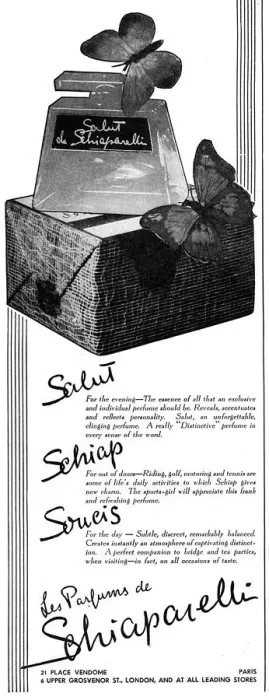 Framed Print : Advertisement for Salut de Schiaparelli