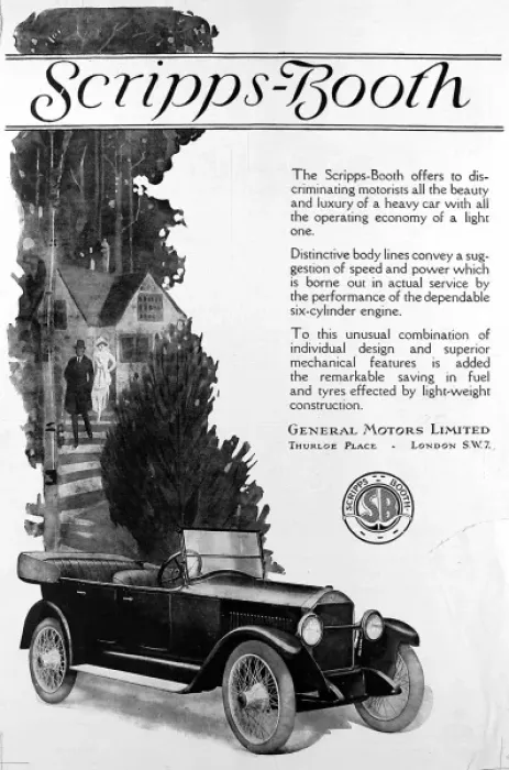 Framed Print : Advertisement for Scripps-Booth car Framed Print : Advertisement for Scripps-Booth car