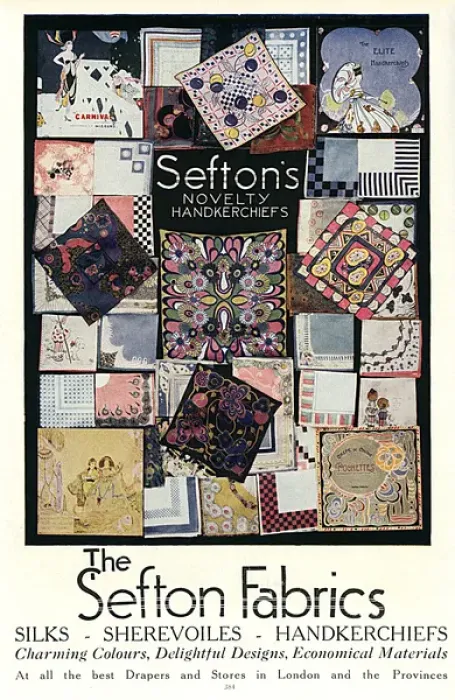 Framed Print : Advertisement for Sefton Fabrics Framed Print : Advertisement for Sefton Fabrics