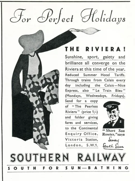 Framed Print : Advertisement for Southern Railway - South for Sunbathing Framed Print : Advertisement for Southern Railway - South for Sunbathing