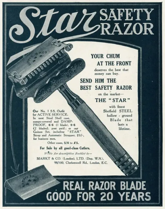 Framed Print : Advert for Star safty razor 1915 Framed Print : Advert for Star safty razor 1915
