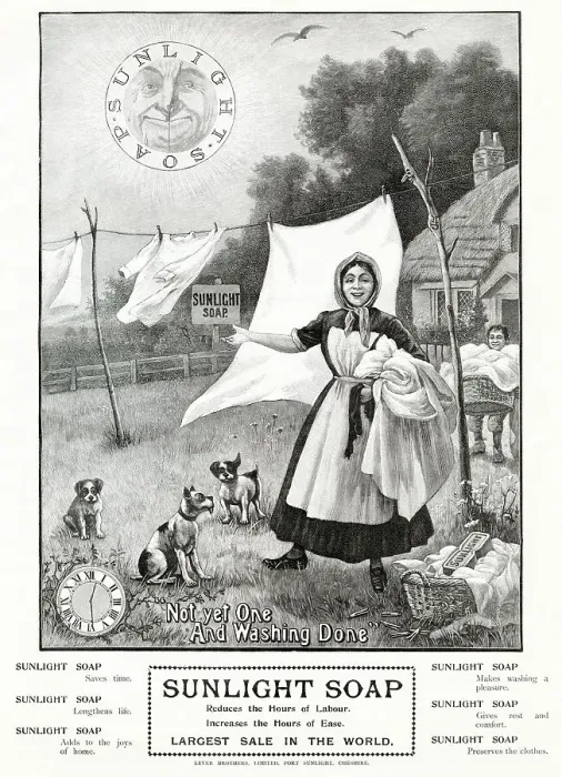 Framed Print : Advert for Sunlight Soap 1902 Framed Print : Advert for Sunlight Soap 1902