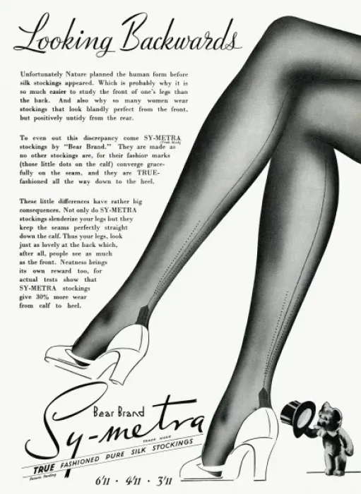 Framed Print : Advert for Symetra Bear Brand stockings 1939 Framed Print : Advert for Symetra Bear Brand stockings 1939