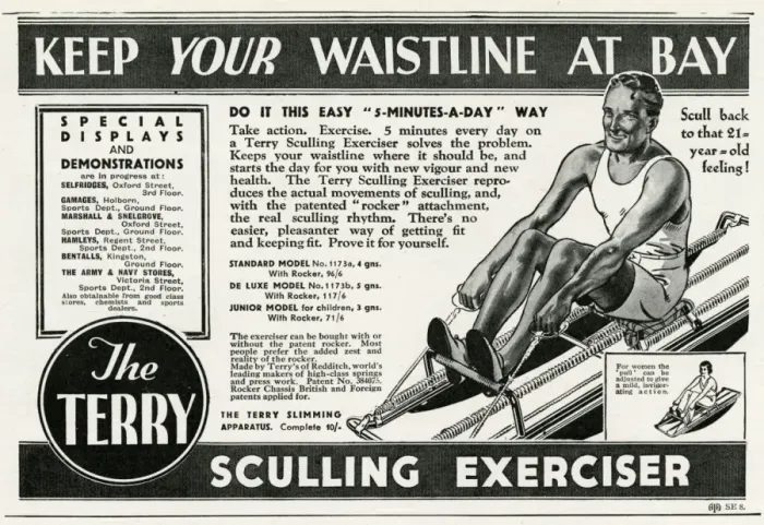Framed Print : Advert for Terrys exerciser for men 1933 Framed Print : Advert for Terrys exerciser for men 1933