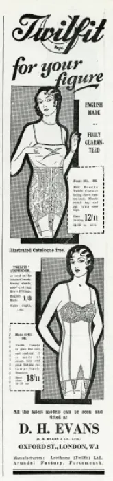 Framed Print : Advert for Twilfit corsets 1931 Framed Print : Advert for Twilfit corsets 1931