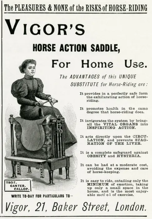 Framed Print : Advert for Vigors exercise horse at home 1895 Framed Print : Advert for Vigors exercise horse at home 1895