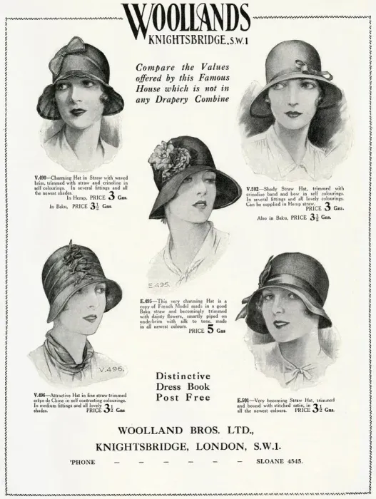 Framed Print : Advert for Woollands womens hats 1929 Framed Print : Advert for Woollands womens hats 1929