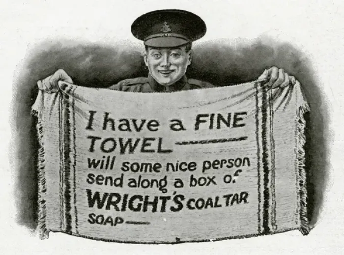 Framed Print : Advert for Wrights Coal Tar Soap WW1 Framed Print : Advert for Wrights Coal Tar Soap WW1