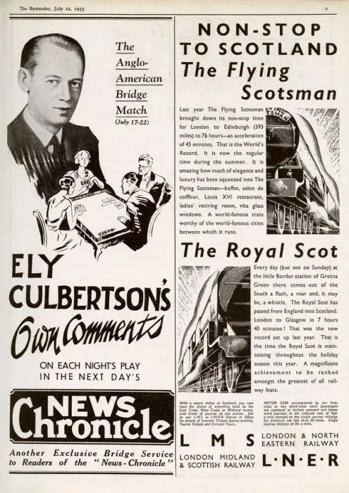 Framed Print : Adverts including for The Flying Scotsman Framed Print : Adverts including for The Flying Scotsman