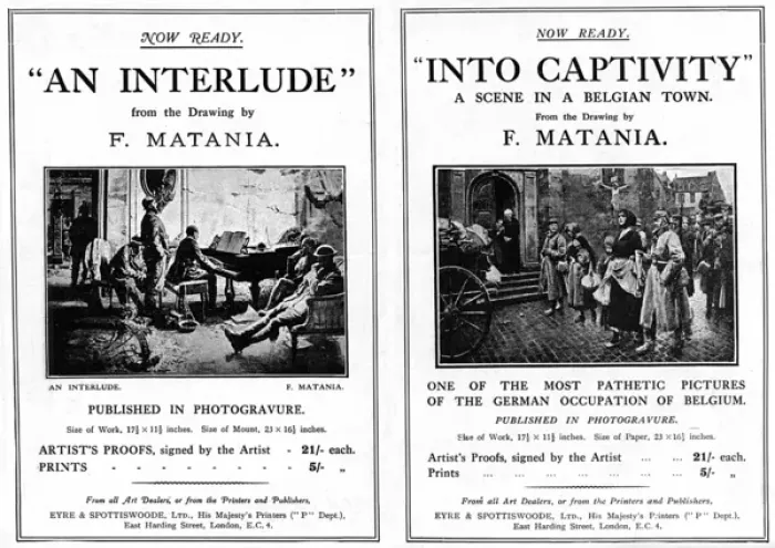 Framed Print : Adverts for Matania WW1 prints in The Sphere Framed Print : Adverts for Matania WW1 prints in The Sphere