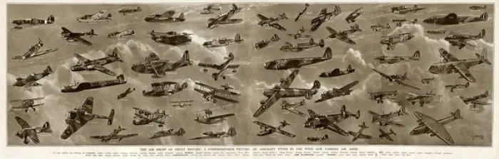 Framed Print : The air might of Great Britain by G. H. Davis Framed Print : The air might of Great Britain by G. H. Davis