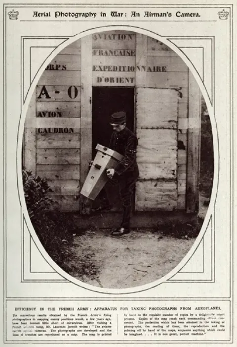Framed Print : An airmans camera 1917 Framed Print : An airmans camera 1917