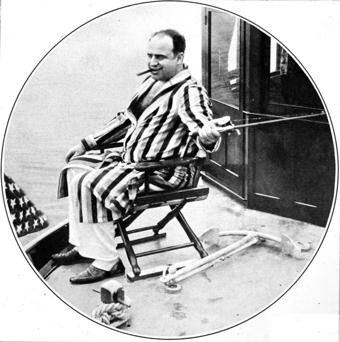 Framed Print : Al Capone on vacation, c. 1930 Framed Print : Al Capone on vacation, c. 1930