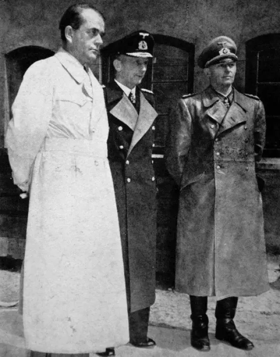 Framed Print : Albert Speer, Admiral Doenitz and General Jodl; Second World Framed Print : Albert Speer, Admiral Doenitz and General Jodl; Second World
