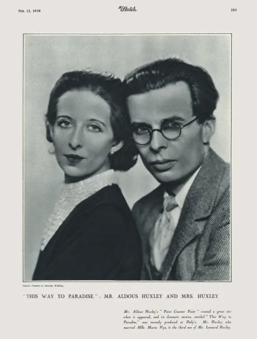 Framed Print : Aldous and Maria Huxley Framed Print : Aldous and Maria Huxley